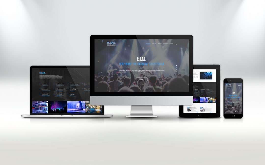 Body In Motion Webseite ist online